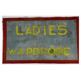 LADIES WARDROBE CANVAS SIGN