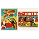 CLYDE BEATTY CIRCUS POSTERS