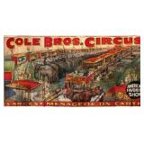 COLE BROS. CIRCUS BILLBOARD POSTER