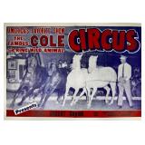 FAMOUS COLE CIRCUS POSTER