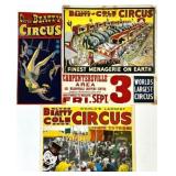 CLYDE BEATTY - COLE BROS. CIRCUS POSTERS