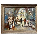 LARGE CIRCUS PAINTING