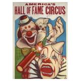 AMERICA'S HALL OF FAME CIRCUS POSTER