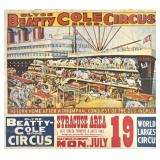 CLYDE BEATTY COLE BROS. CIRCUS POSTER