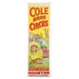 COLE BROS. CIRCUS POSTER
