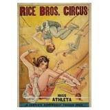 RICE BROS. CIRCUS POSTER