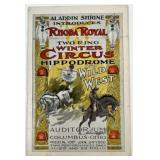 1910 RHODA ROYAL CIRCUS PROGRAM