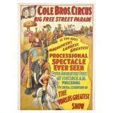 COLE BROS. CIRCUS POSTER