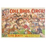 COLE BROS. CIRCUS POSTER