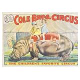 COLE BROS. CIRCUS POSTER