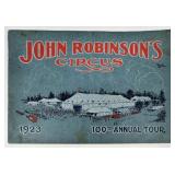 1923 JOHN ROBINSON CIRCUS TOUR BOOKLET