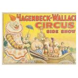 HAGENBECK-WALLACE CIRCUS SIDESHOW POSTER