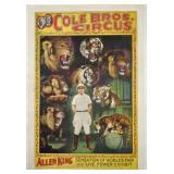 COLE BROS. CIRCUS POSTER