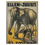 ELLEN & JULIUS - ZOO L-HAVE POSTER