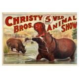 CHRISTY BROS. CIRCUS POSTER