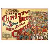 CHRISTY BROS. CIRCUS POSTER