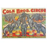 COLE BROS. CIRCUS POSTER