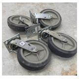 HEAVY DUTY 8-INCH CASTER WHEELS