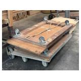 LOT OF ROLLING FLAT DOLLIES