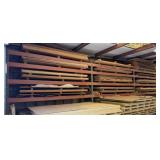 FOUR SECTIONS OF PALLET RACKING