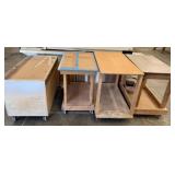 LOT OF WORKSHOP ROLLING CARTS - CABINETS