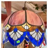STAINED GLASS SWAG LAMP