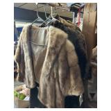 LOT OF FUR AND FAUX FUR COATS