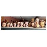 LOT OF ANTIQUE TO VINTAGE DOLL HEADS