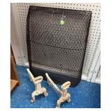 FIREPLACE SCREEN/ANDIRONS