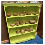 GREEN PAINTED SHELF