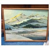 MOUNTAIN-SCAPE O/C PAINTING