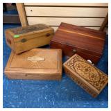 LOT OF DECORATIVE BOXES/TRINKET/JEWELRY