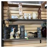 TWO-SHELVES DECORATIVE COLLECTIBLES