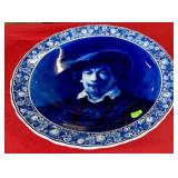 LARGE ROYAL DELFT PLATTER - BLUE/WHITE - REMBRANDT