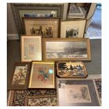 COLLECTION OF FRAMED ART WORKS