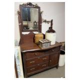 PRIMITIVE WASH STAND CABINET