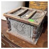 ANTIQUE FOOTWARMER BOX
