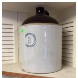 BUCKEYE 3 GALLON STONEWARE JUG