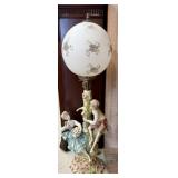 MONUMENTAL CAPODIMONTE BANQUET LAMP
