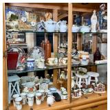 CABINET CONTENTS OF DECORATIVE COLLECTIBLES
