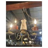 FIVE LIGHT COFFEE CUP CHANDELIER