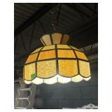 STAINED GLASS SWAG LAMP