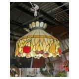 STAINED GLASS SWAG LAMP