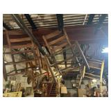 LARGE LOT OF 25 CHAIRS - RAFTERS OF BASEMENT