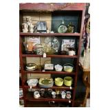 SHELF LOT OF DECORATIVE COLLECTIBLES