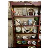 SHELF LOT OF DECORATIVE COLLECTIBLES