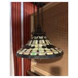 STAINED GLASS SLAG LAMP SHADE