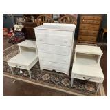 TRIO OF COASTAL VINTAGE FURNITURE