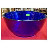 COBALT ART GLASS BOWL