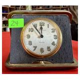 WALTHAM 8-DAY TRAVEL CLOCK